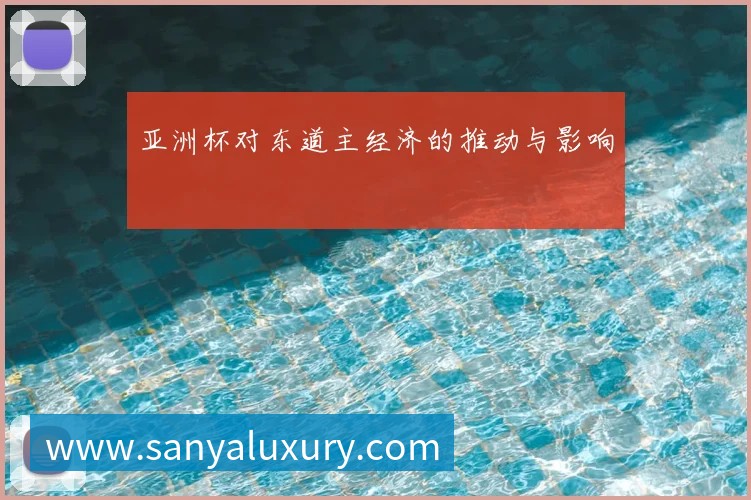 亚洲杯对东道主经济的推动与影响